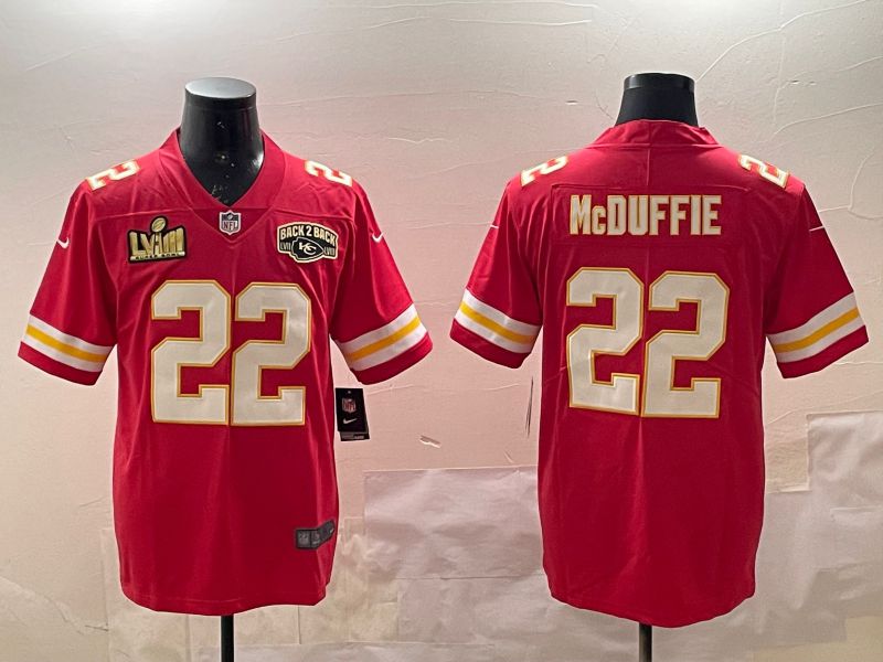 Men Kansas City Chiefs #22 Mcduffie Red Second generations 2025 Nike Limited NFL Jersey style 2->kansas city chiefs->NFL Jersey